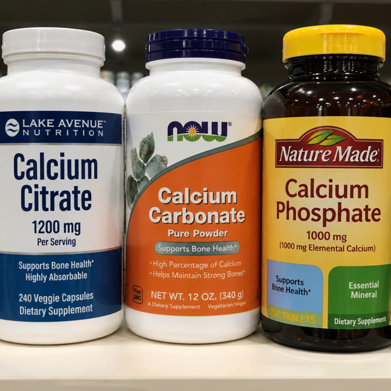 Calcium supplement labels: citrate carbonate phosphate — choosing the right one